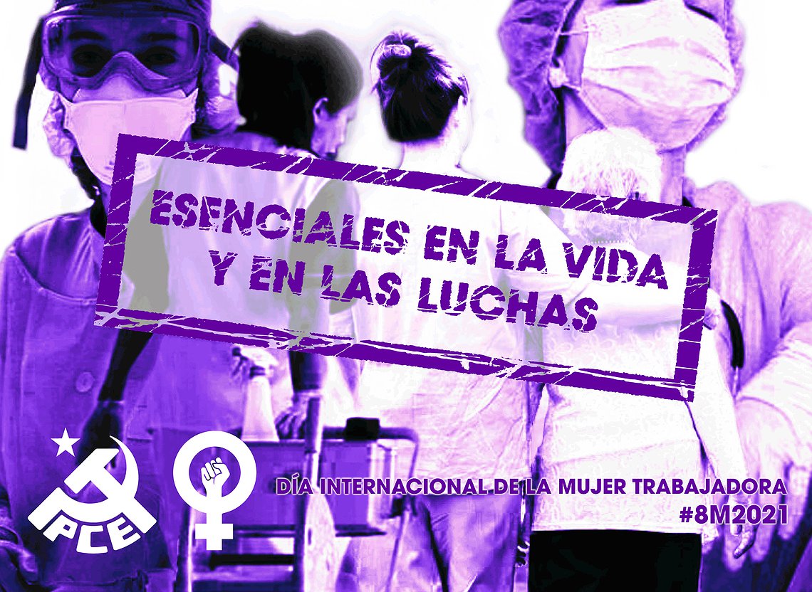 Manifiesto del PCE ante el 8 de marzo, Día Internacional de las mujeres trabajadoras