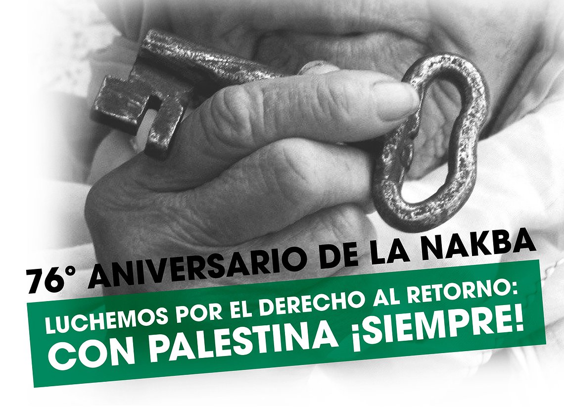En el 76 aniversario de la Nakba: por el fin del genocidio en Gaza, por el derecho al retorno