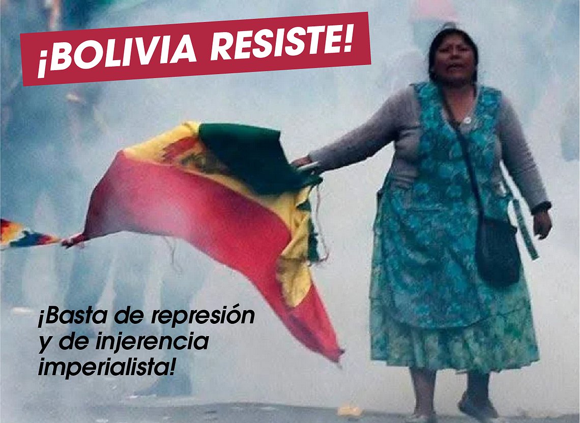 ¡Bolivia resiste! Basta de represión y de injerencia imperialista.