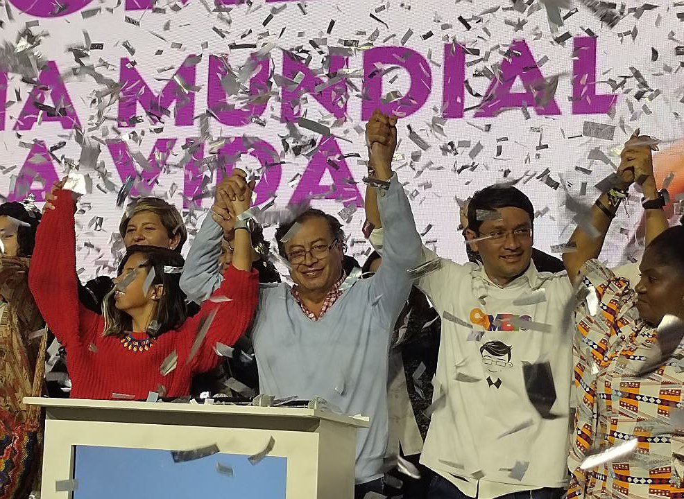 ما به پیمان تاریخی برای پیروزی آن در انتخابات قانونگذاری در کلمبیا تبریک می گوییم