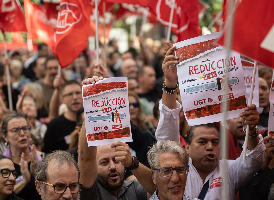 Frente al boicot de la derecha y la patronal: hay que movilizarse por la reducción de jornada