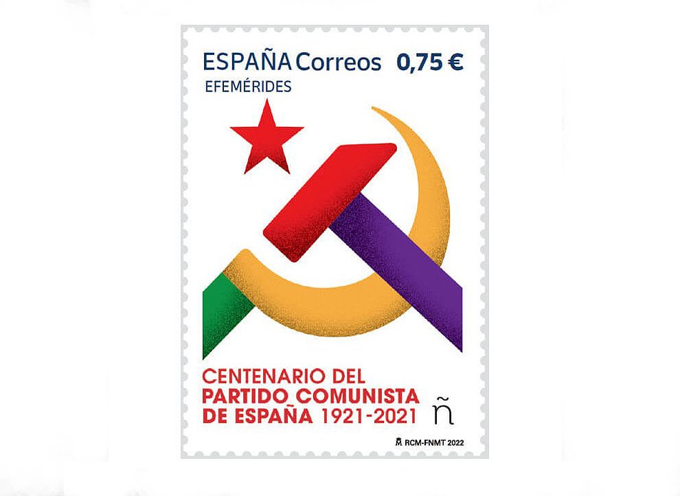 El PCE rechaza la decisión judicial que suspende cautelarmente la emisión del sello del Centenario
