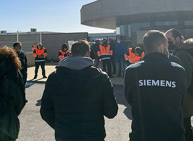 Nuestra solidaridad con las movilizaciones de la plantilla de Siemens en Airbus Illescas
