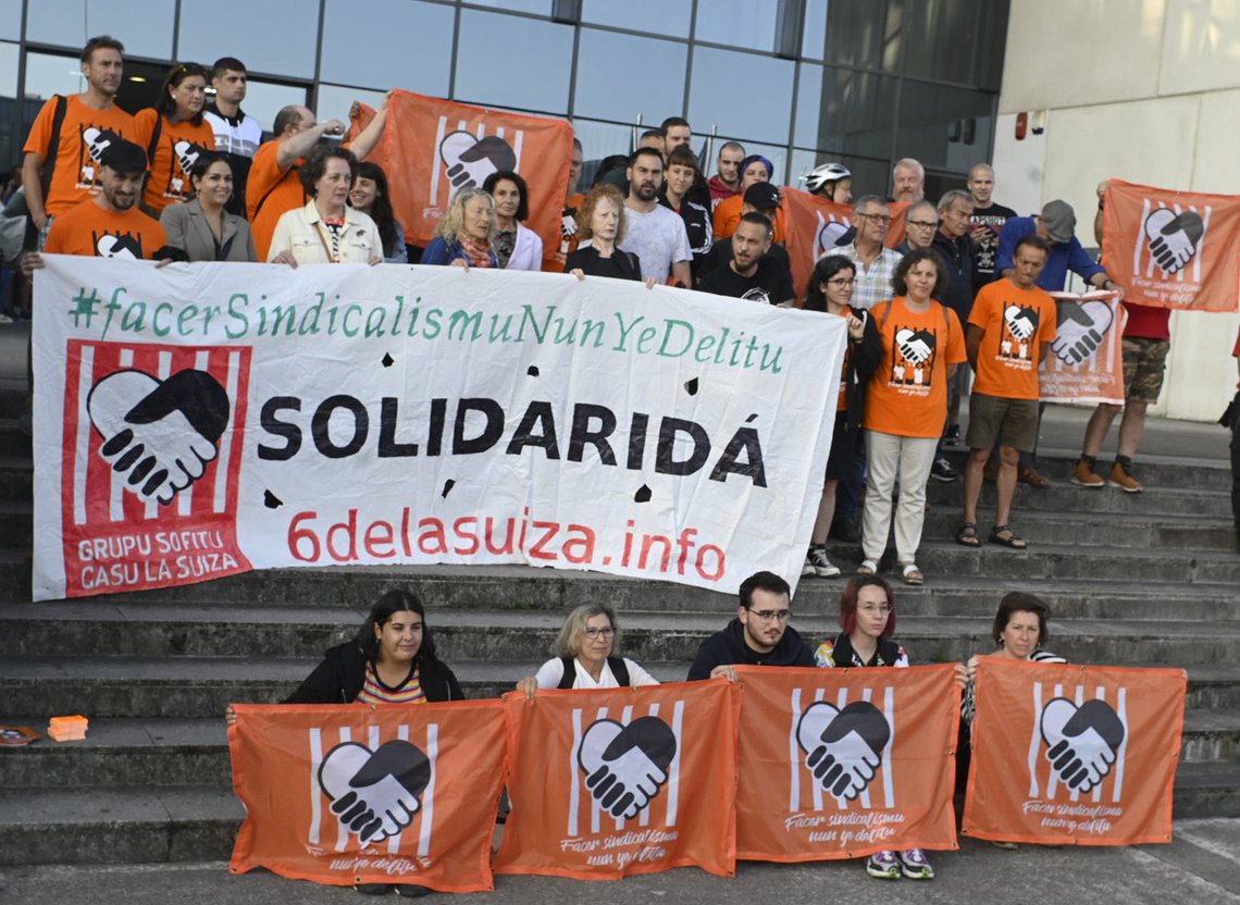 Solidaridad con Las 6 de La Suiza condenados a prisión. ¡Hacer sindicalismo no es delito!